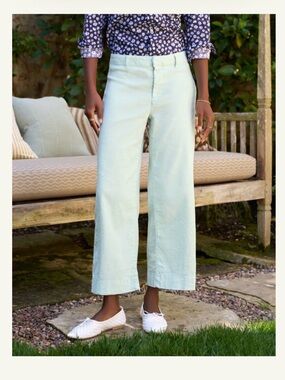 Frank & Eileen Wexford Mint Wide Leg Linen Pants Size 4